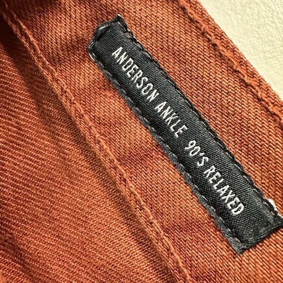 NWT EDWIN Women’s Jeans Anthropologie Anderson Ankle Spice Brown - Size 26 - Picture 6 of 7